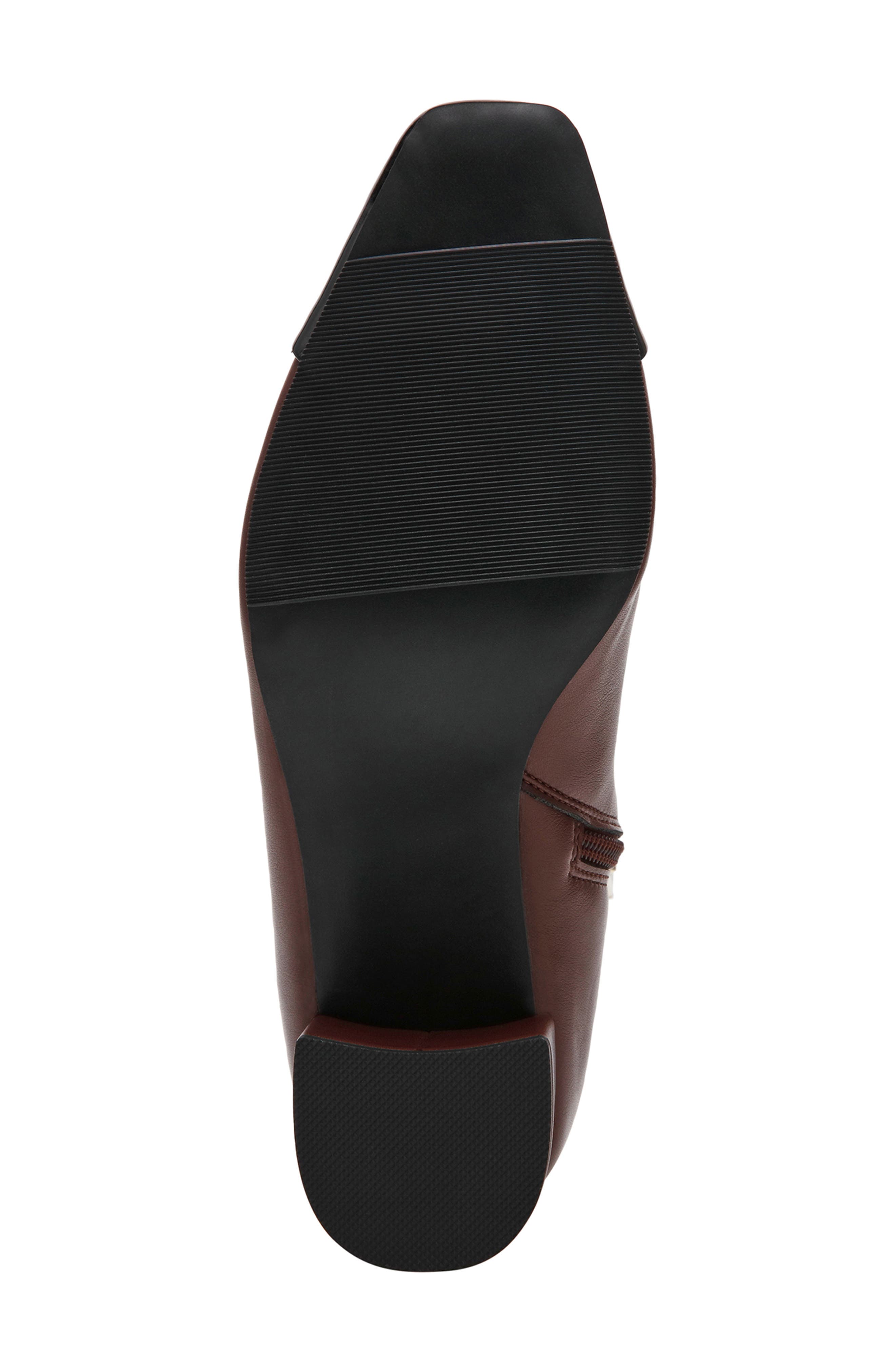 Atheena Faux Leather Bootie, Alternate, color, MAHOGANY PATENT PU