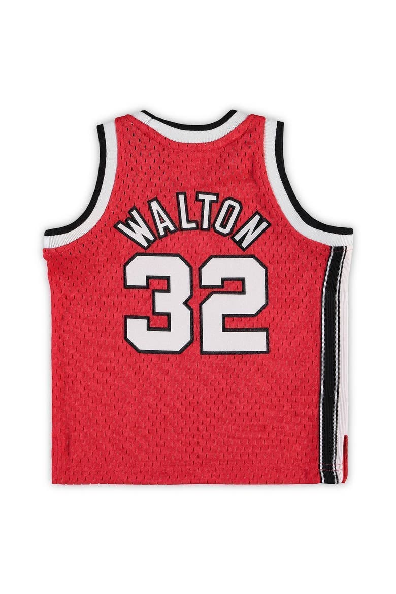 Infant Mitchell & Ness Bill Walton Red Portland Trail Blazers 1976/77 Hardwood Classics Retired Player Jersey, Alternate, color, RED