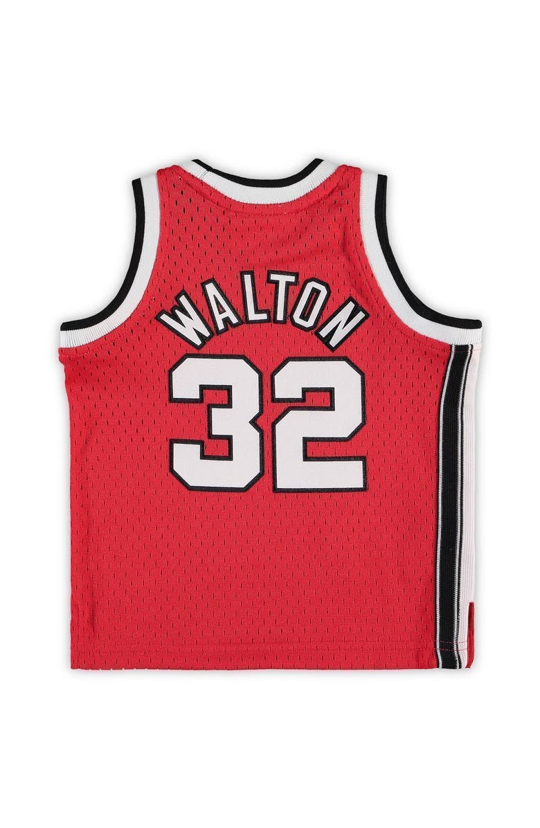 Mitchell & Ness Infant Mitchell & Ness Bill Walton Red Portland Trail Blazers 1976/77 Hardwood Classics Retired Player Jersey, Alternate, color, Red
