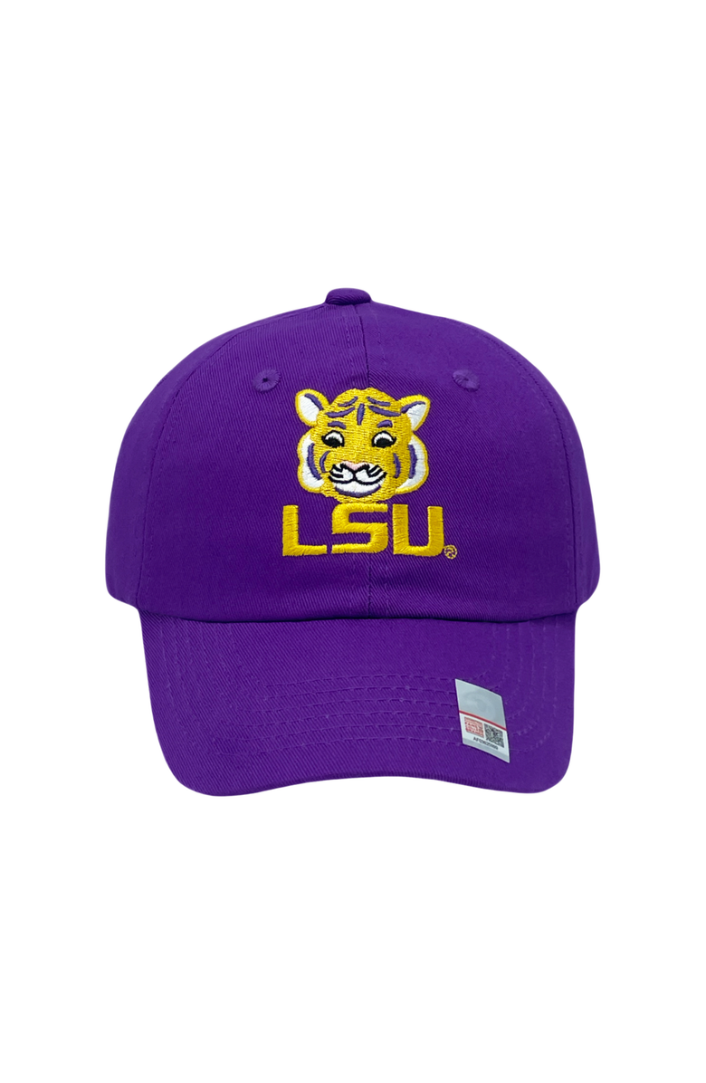 Bits & Bows LSU Tigers Baseball Hat, Main, color, Purple
