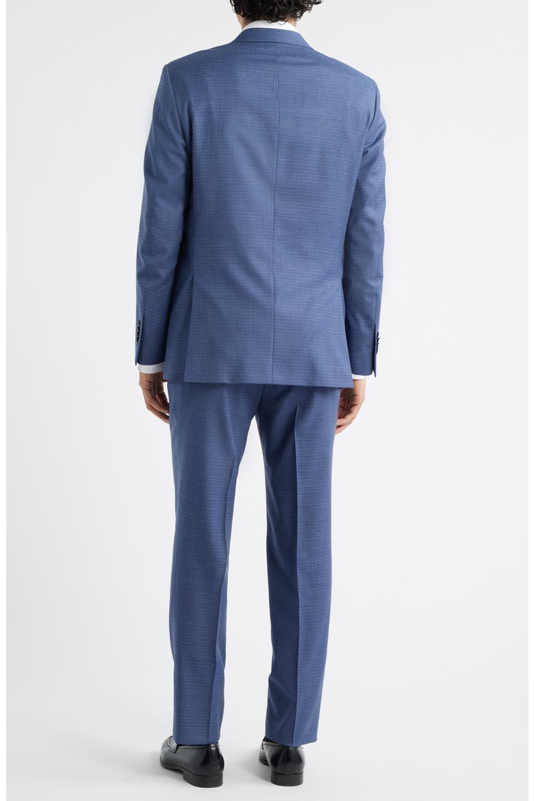 Flynn Classic Fit Medium Blue Microcheck Wool Suit, Alternate, color, MEDIUM BLUE