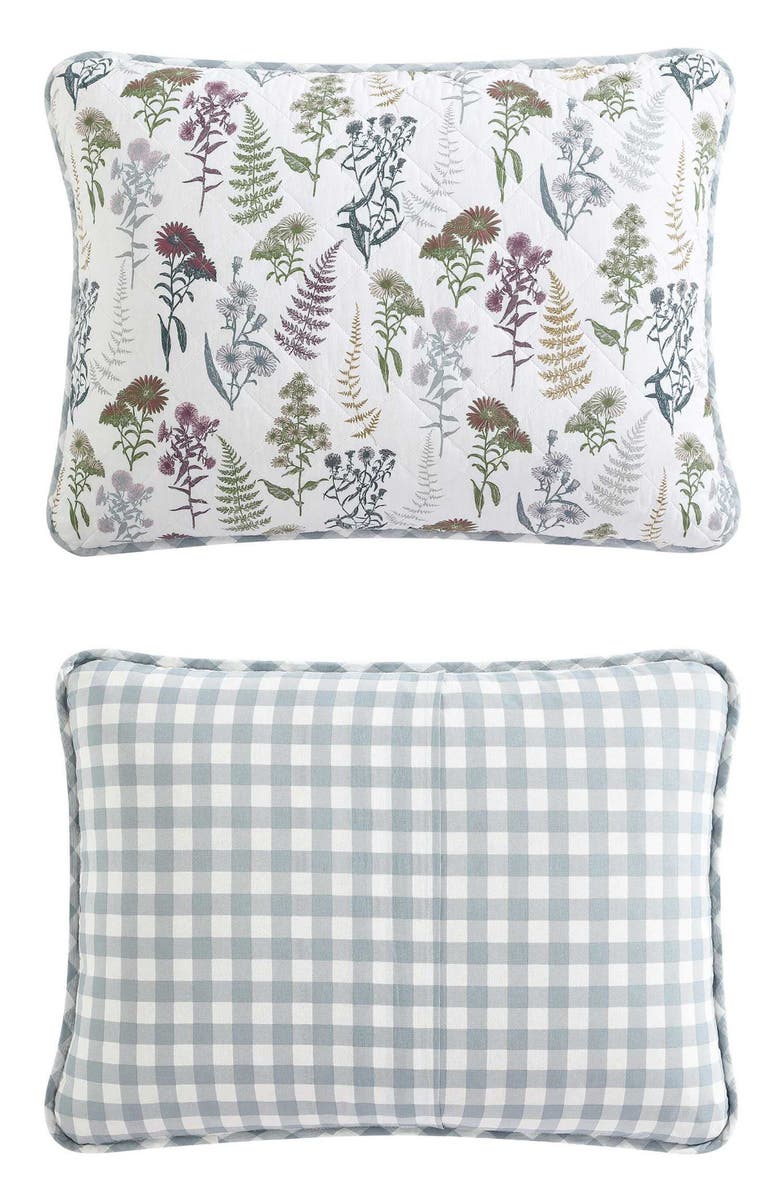 Eddie Bauer Flower Field Cotton Quilt 3-Piece Set, Alternate, color, White/ Grey/ Green