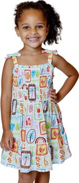 Design History Kids' Print Smocked Sundress