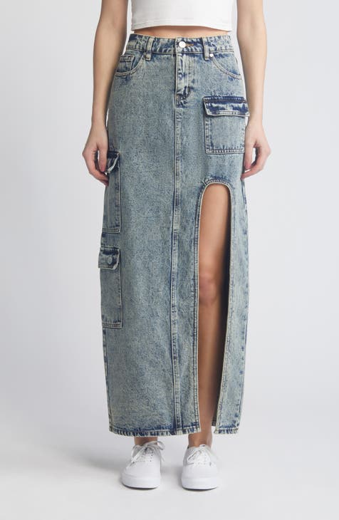 Jean skirt nordstrom best sale