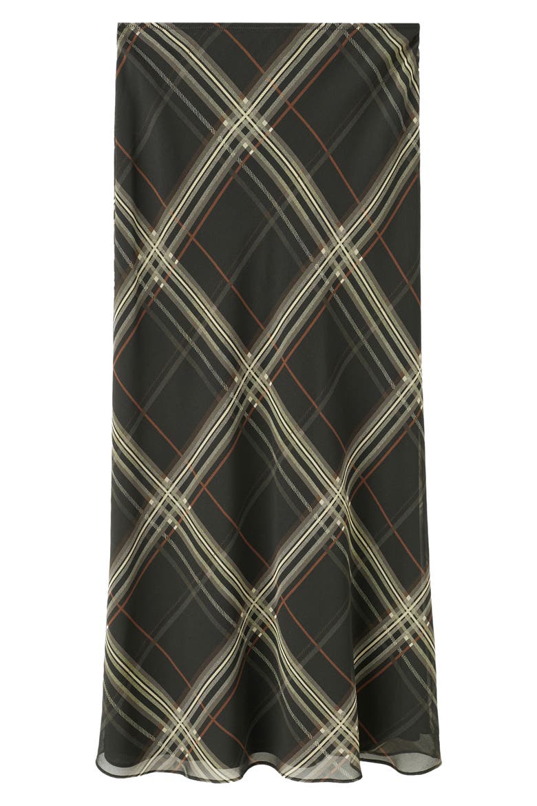 Check Maxi Skirt, Alternate, color, BLACK