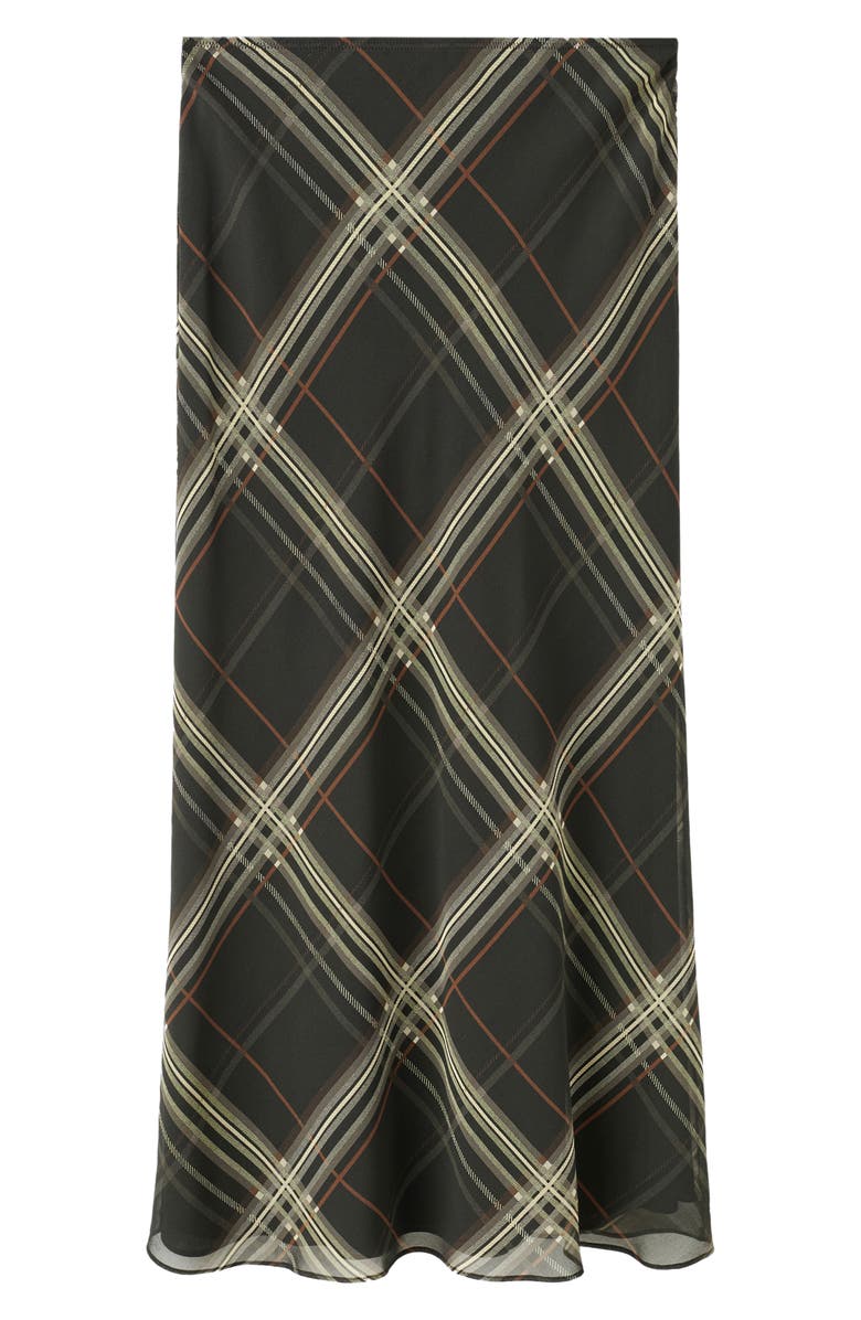 MANGO Mini Check Maxi Skirt, Alternate, color, Black