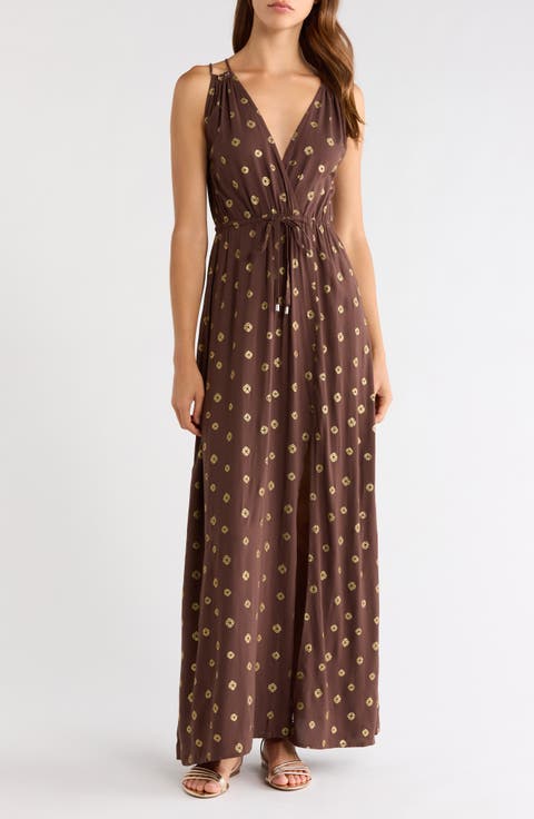 V-Neck Maxi Cover-Up Dress