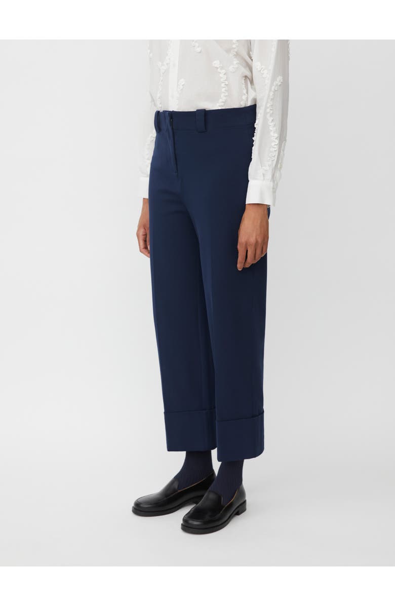 Masai Copenhagen Cropped Loose Leg Pants, Main, color, Navy Blazer