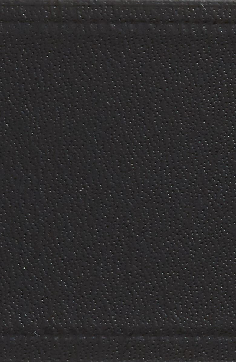 Balenciaga Logo Buckle Slim Leather Belt, Alternate, color, 