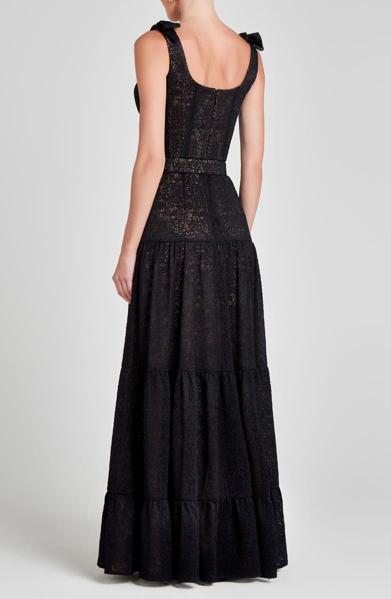 NADINE MERABI Miranda Belted Gown, Alternate, color,