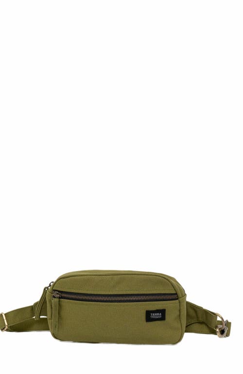 Terra Thread Organic Cotton Sling Belt Bag in Olive Green at Nordstrom