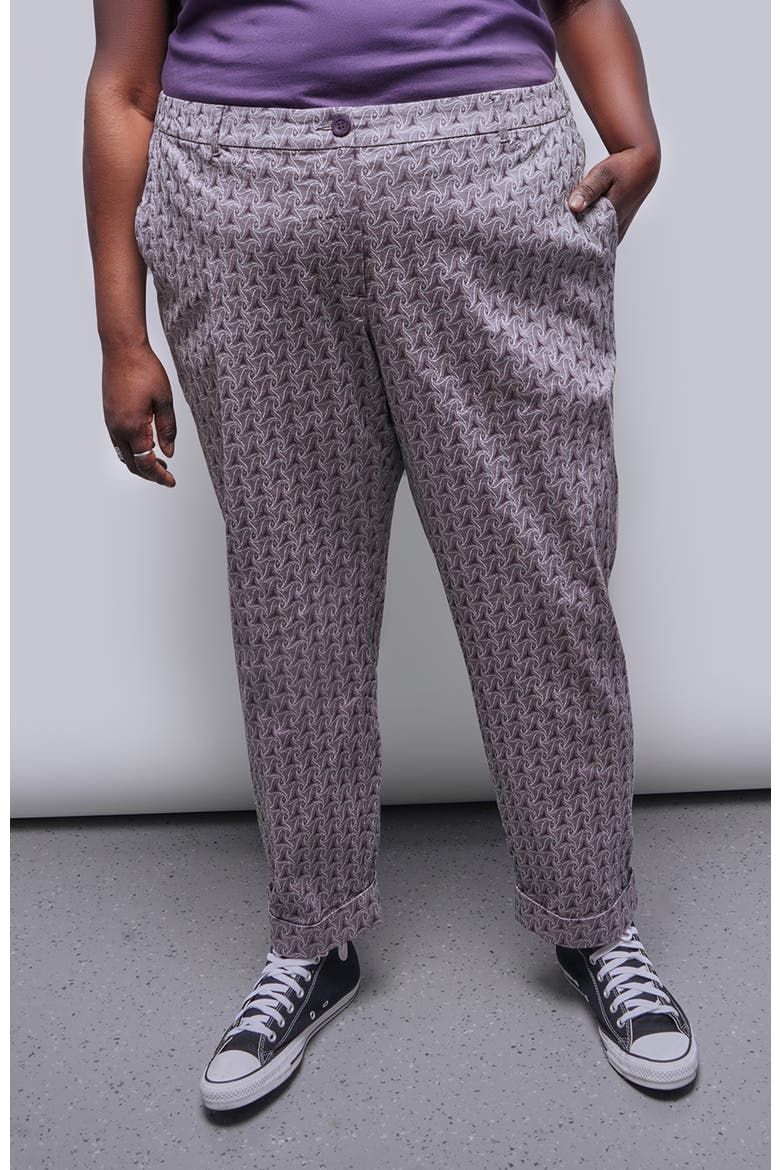 The Empower Jacquard Trouser, Alternate, color, PLUM