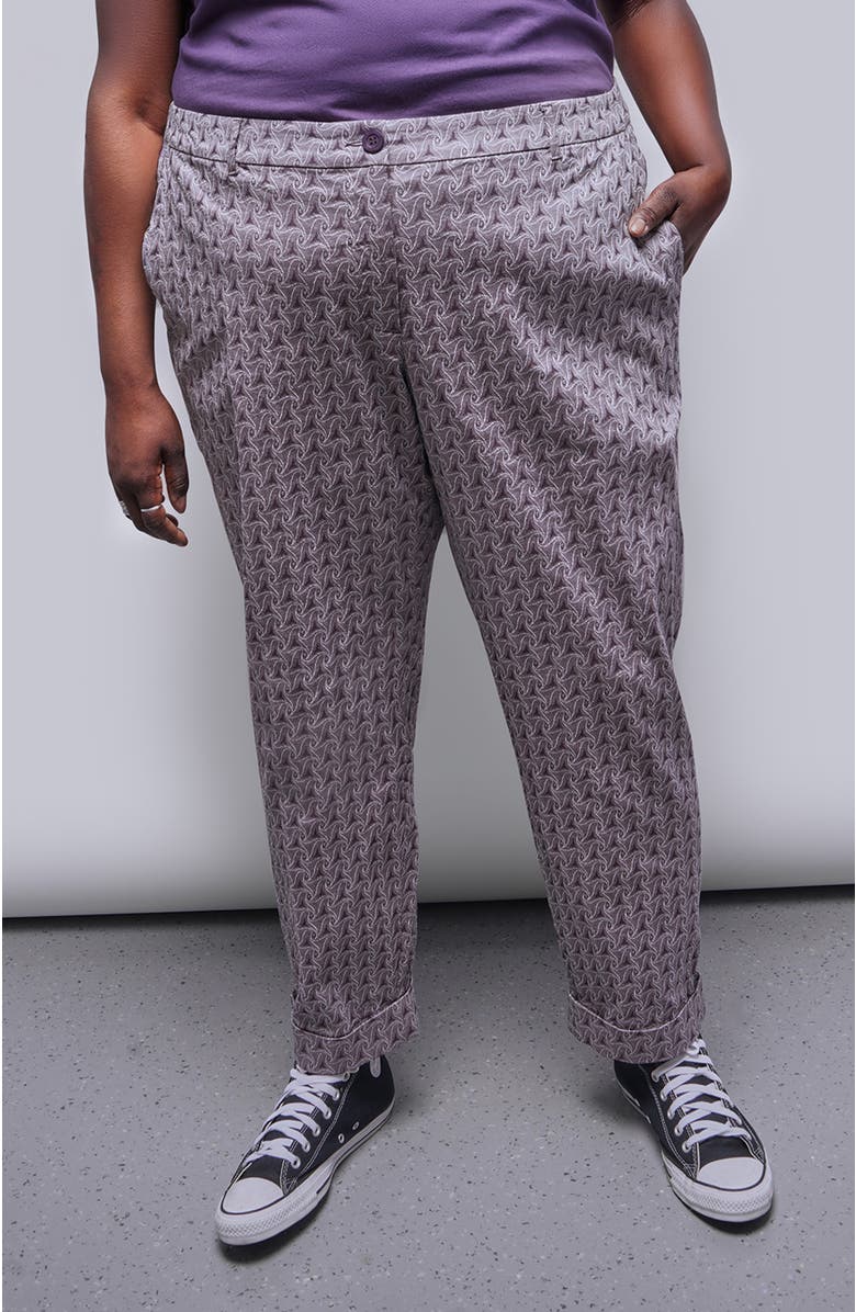 WILDFANG The Empower Jacquard Trouser, Alternate, color, Plum