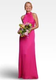 Maids to Measure Tilly Satin High Neck Bridesmaid Dress