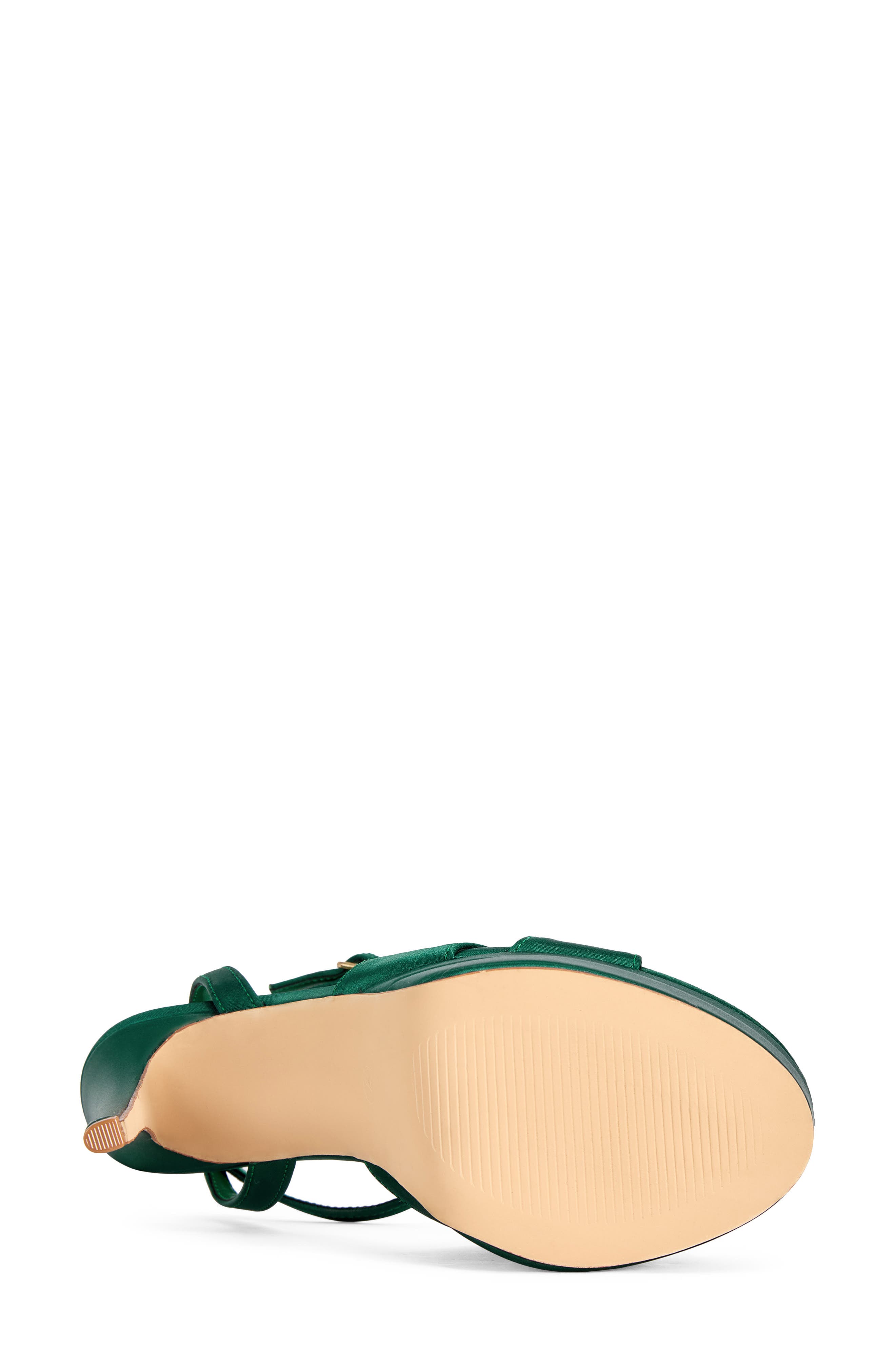 Halladay Ankle Strap Platform Sandal, Alternate, color, EMERALD