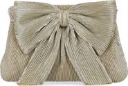 Jessica McClintock Vivienne Pleated Bow Clutch