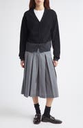 EENK Colorblock Wool V-Neck Cardigan
