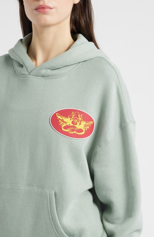 Boys Lie Yours Truly V2 Racer Graphic Hoodie In Green