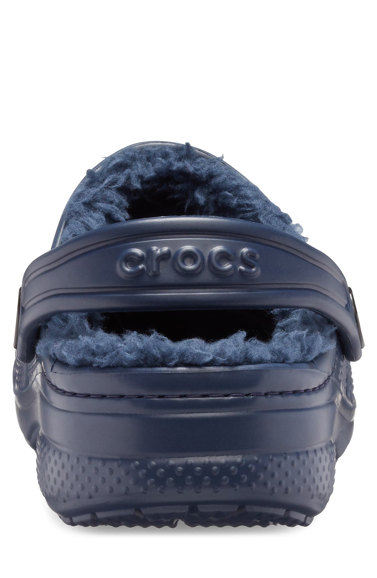 Baya Faux Shearling Lined Clog, Alternate, color, NAVY/NAVY