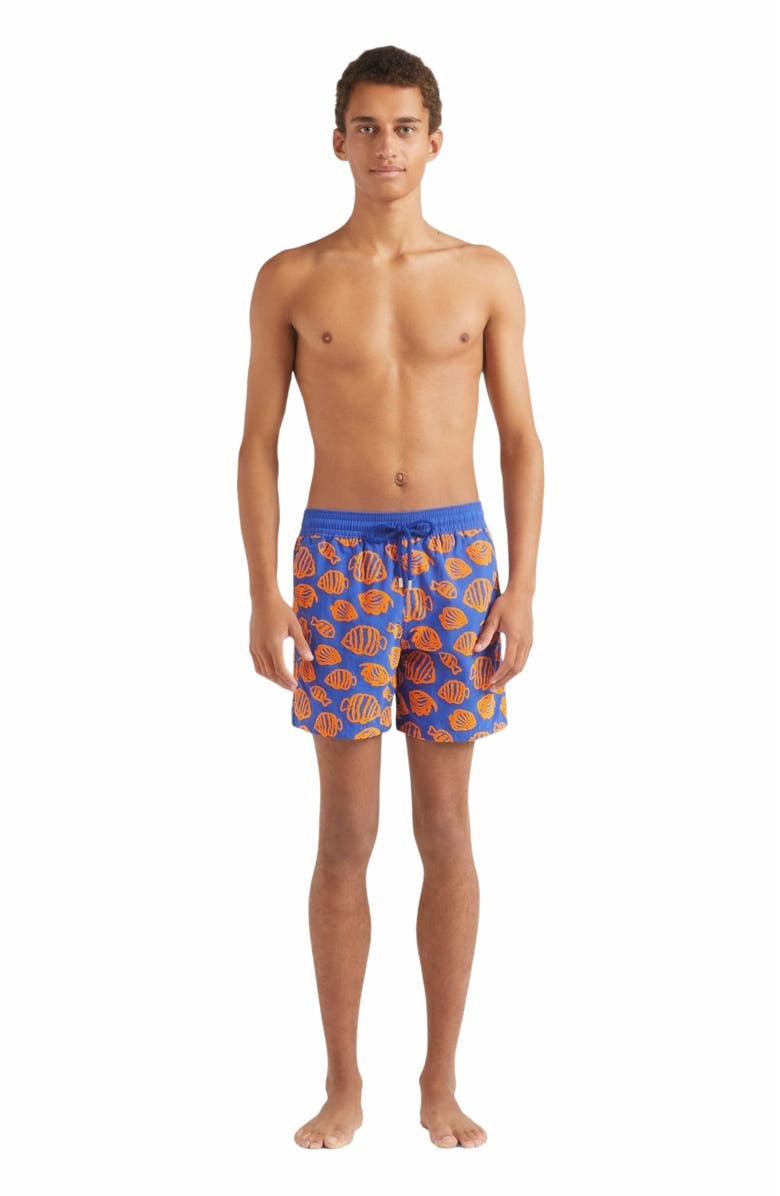 Vilebrequin Men's Fishy Dance Swim Trunks, Main, color,