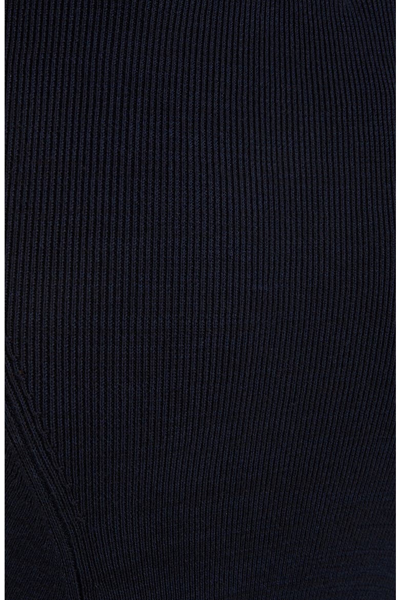Stripe Hem Maxi Sweater Skirt, Alternate, color, NAVY/ CAMEL MULTI