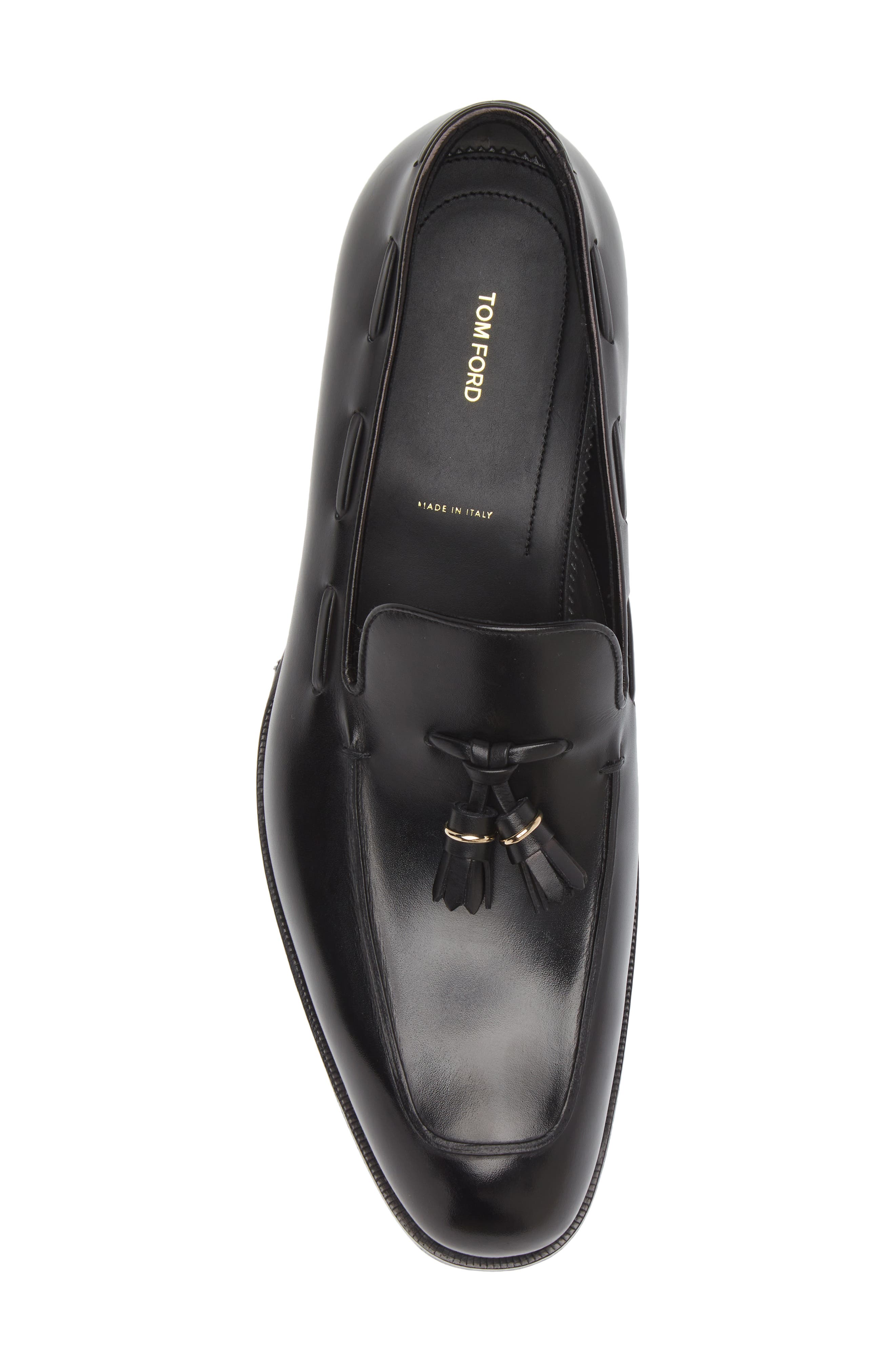 TOM FORD Edgar Tassel Loafer, Alternate, color, Black