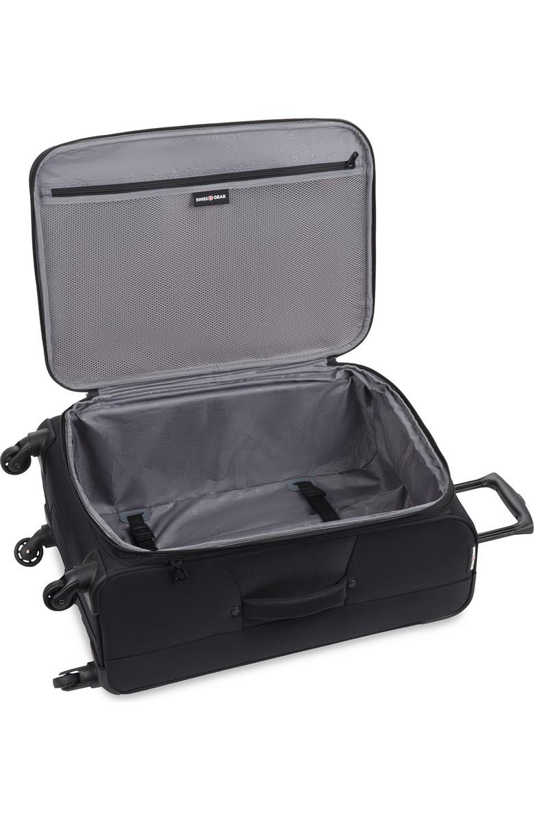 SWISSGEAR 24-Inch Softside Spinner Luggage, Alternate, color, Black