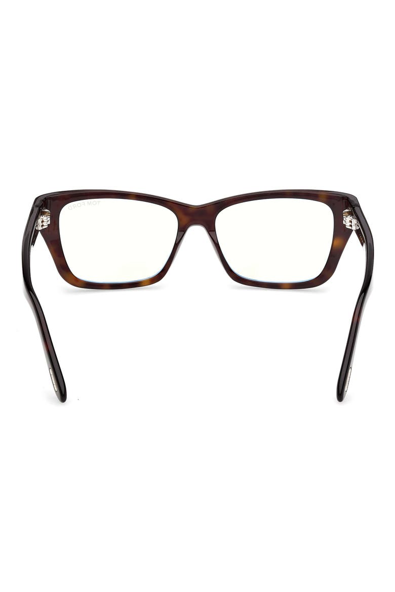 54mm Butterfly Optical Glasses, Alternate, color, SHINY CLASSIC DARK HAVANA
