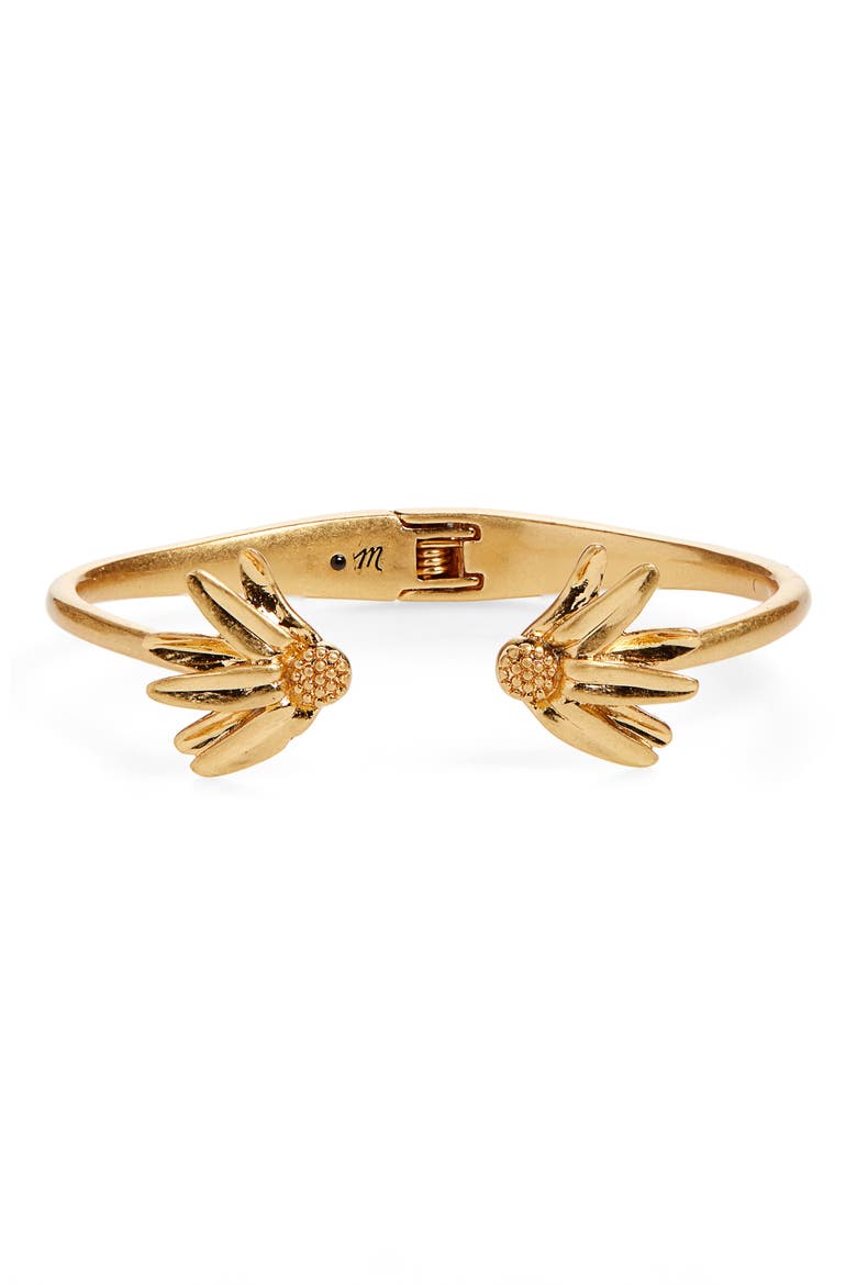 Fallen Petals Cuff Bracelet, Main, color, VINTAGE GOLD