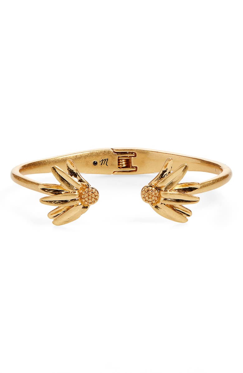 Madewell Fallen Petals Cuff Bracelet, Main, color,