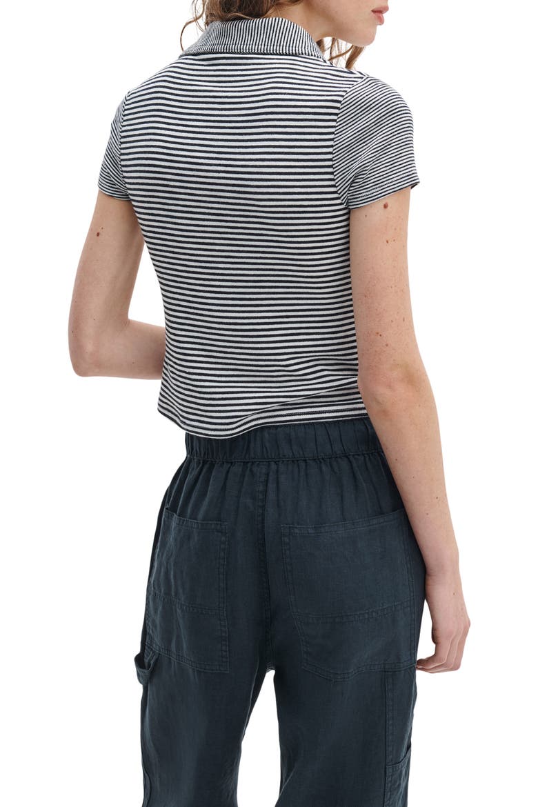 The Knit Crop Polo, Alternate, color, IVY MULTI