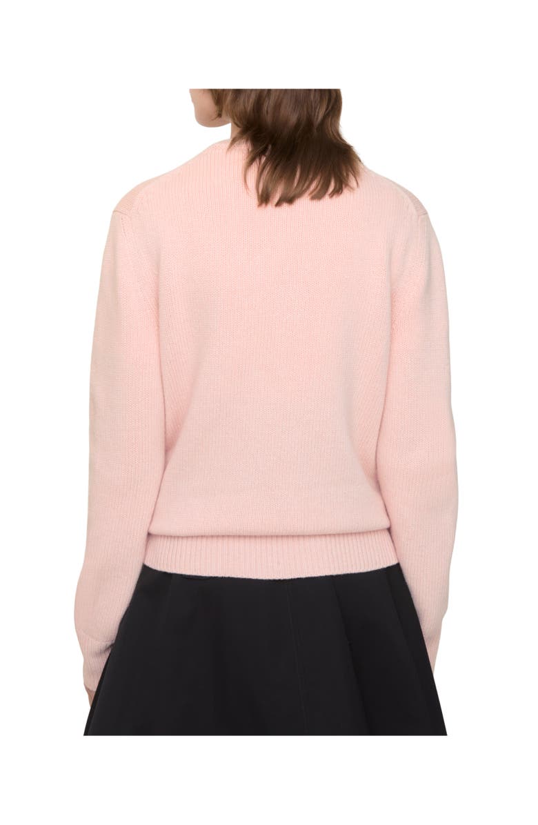 Burberry Knight Wool Cashmere Sweater, Alternate, color, Bouquet Pink