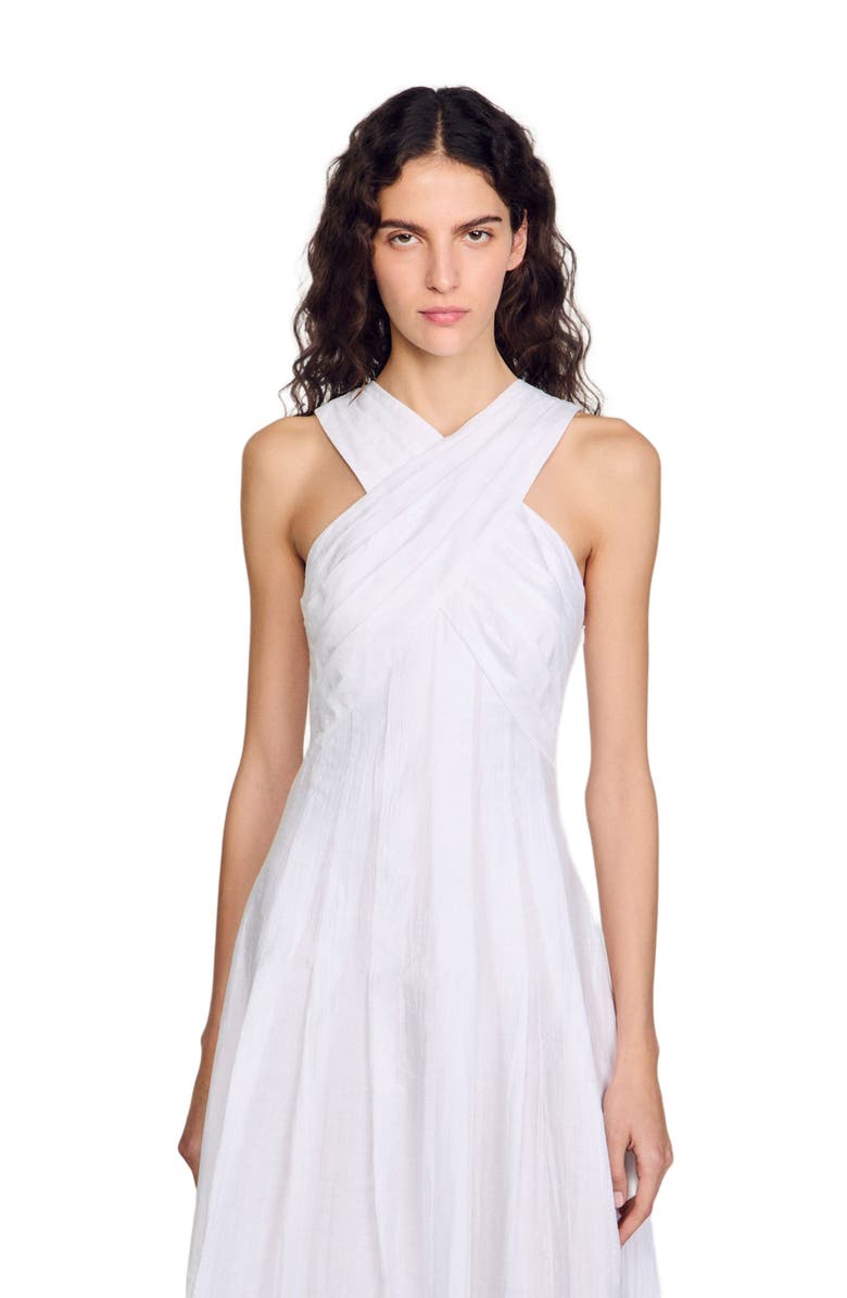 SANDRO Wrap maxi dress, Alternate, color,