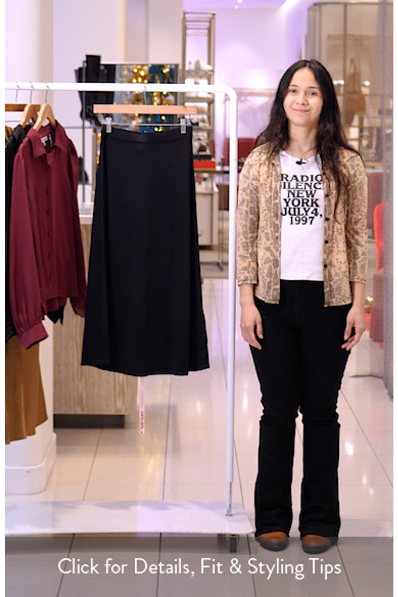 Asti A-Line Sweater Midi Skirt video