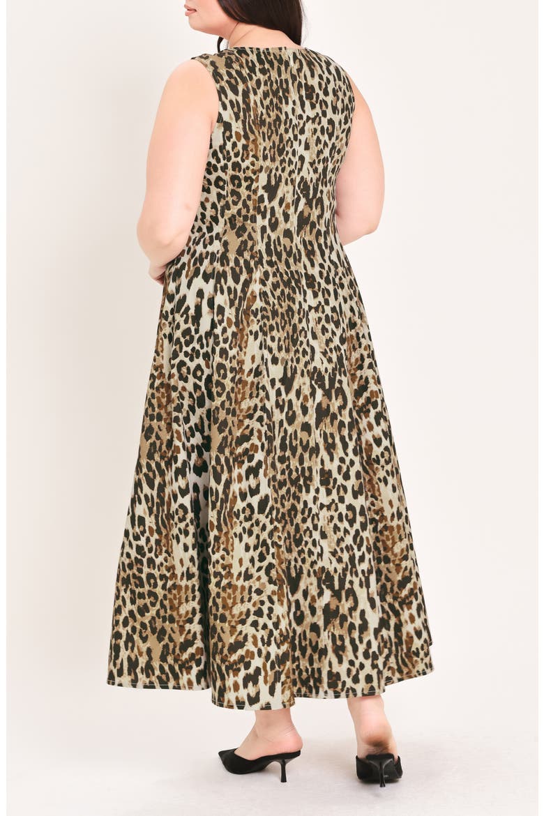 Leopard Midi Dress, Alternate, color, LEOPARD