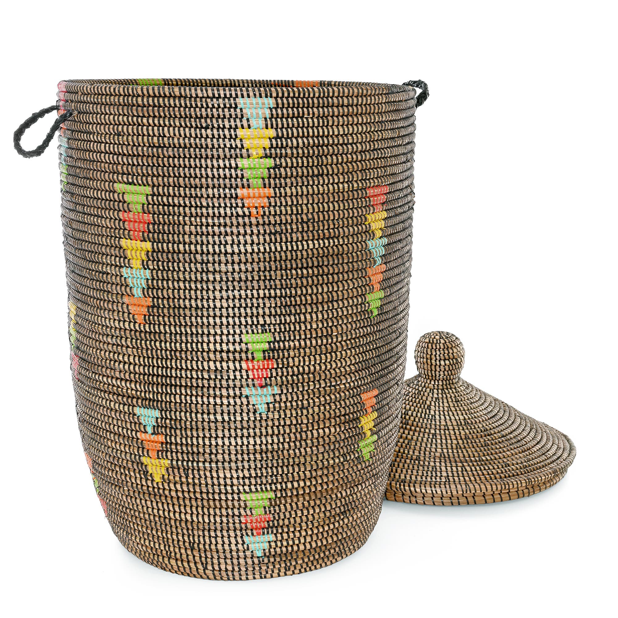 African Modern Prism Triangles Slender Laurel Hamper Basket | Nordstrom