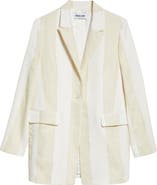 PARTOW Leo Colorblock Cotton & Linen Blazer