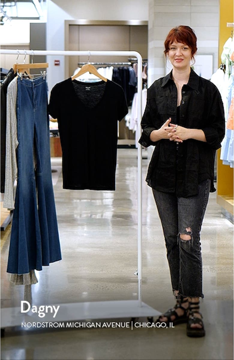 Whisper Cotton V-Neck Pocket Tee, sales video thumbnail