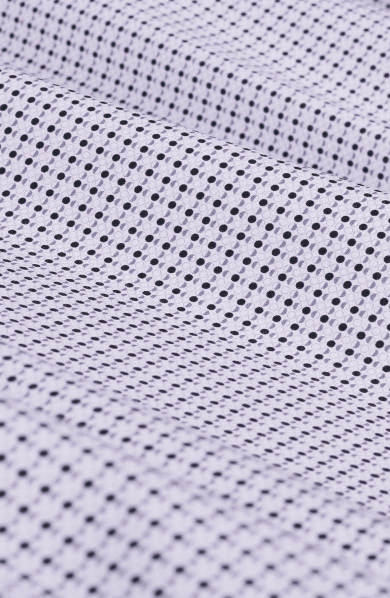 Bugatchi James OoohCotton<sup>®</sup> Geo Print Button-Up Shirt, Alternate, color, Platinum