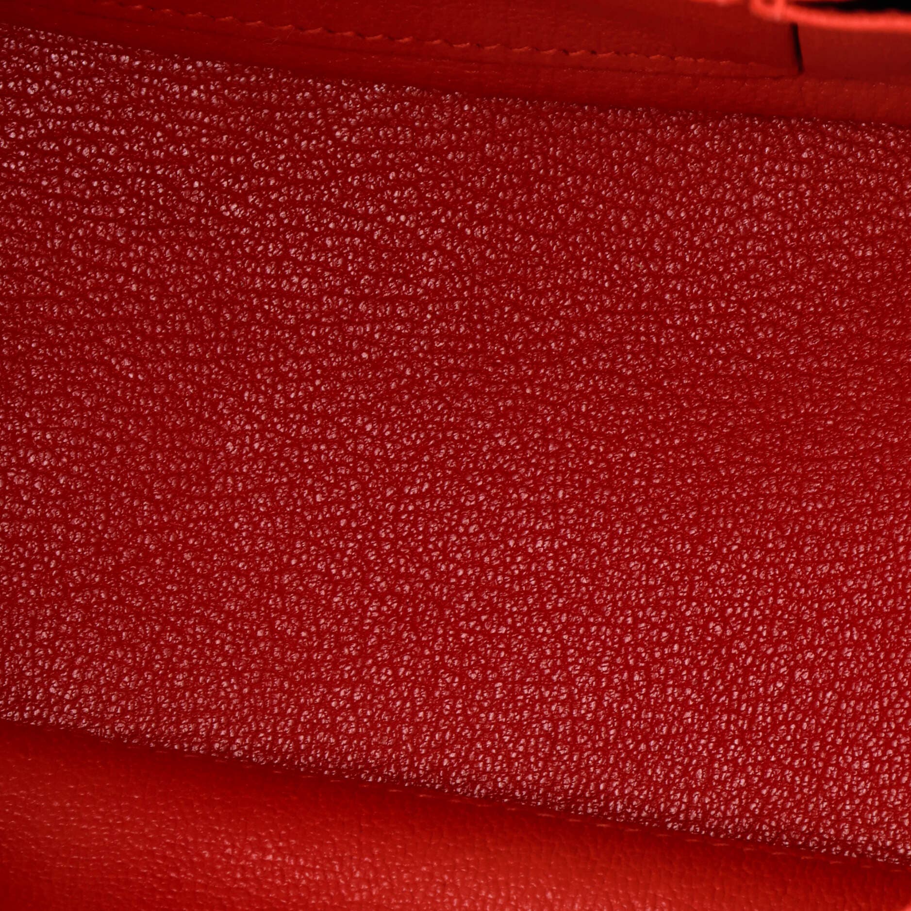 Pre-Owned Hermes Jypsiere Bag Clemence 28, Alternate, color, Rouge Tomate