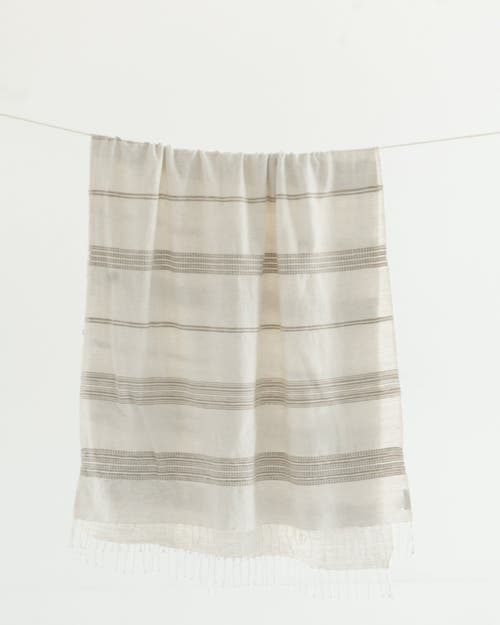 Creative Women Aden Cotton Bath Towel in Natural W/Stone  product