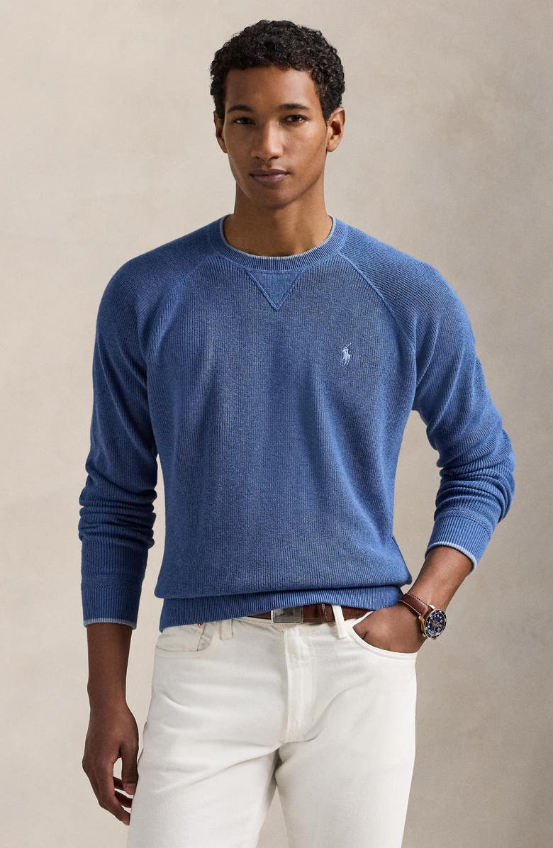 Polo Ralph Lauren Texture Cotton Sweater, Alternate, color,