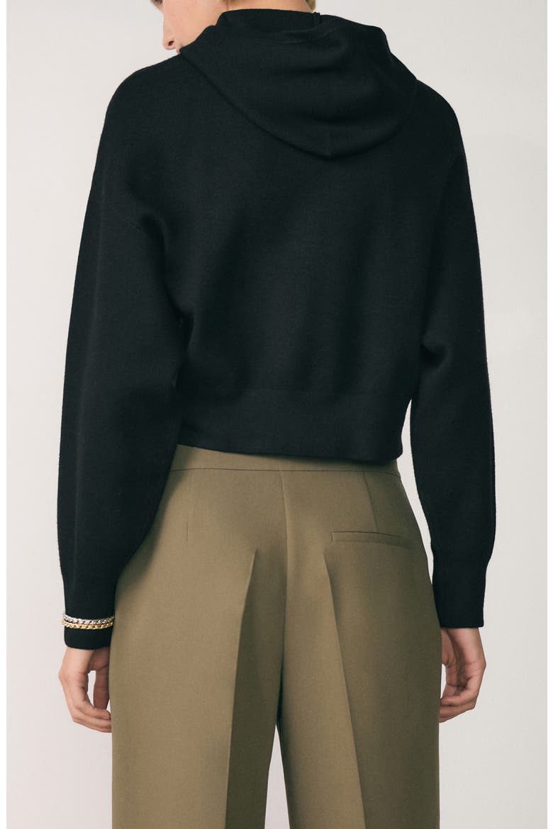 Hooded Sweater, Alternate, color, BLACK