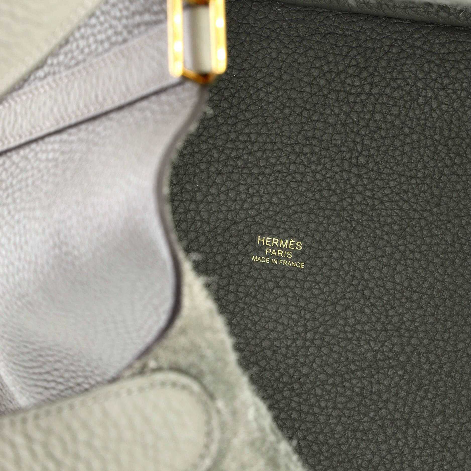 Pre-Owned Hermes Picotin Lock Bag Clemence MM, Alternate, color, Gris Meyer