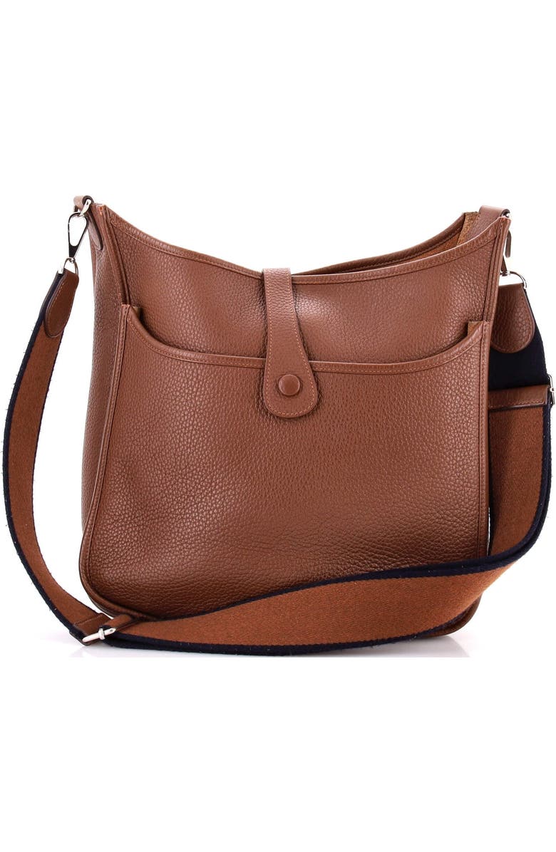 Pre-Owned Hermes Evelyne Bag Gen III Clemence GM, Alternate, color, Alezan