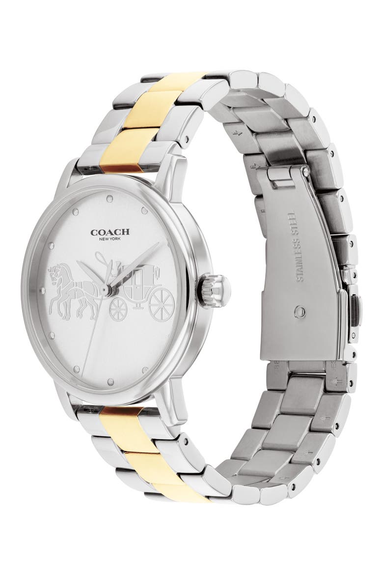 Grand Bracelet Watch, Alternate, color, SILVER WHITE