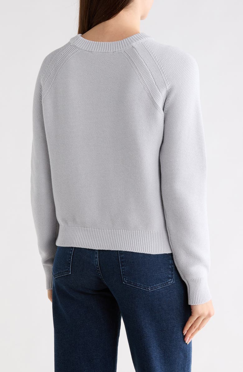 French Connection Mozart Raglan Sleeve Sweater, Alternate, color, Dove Grey