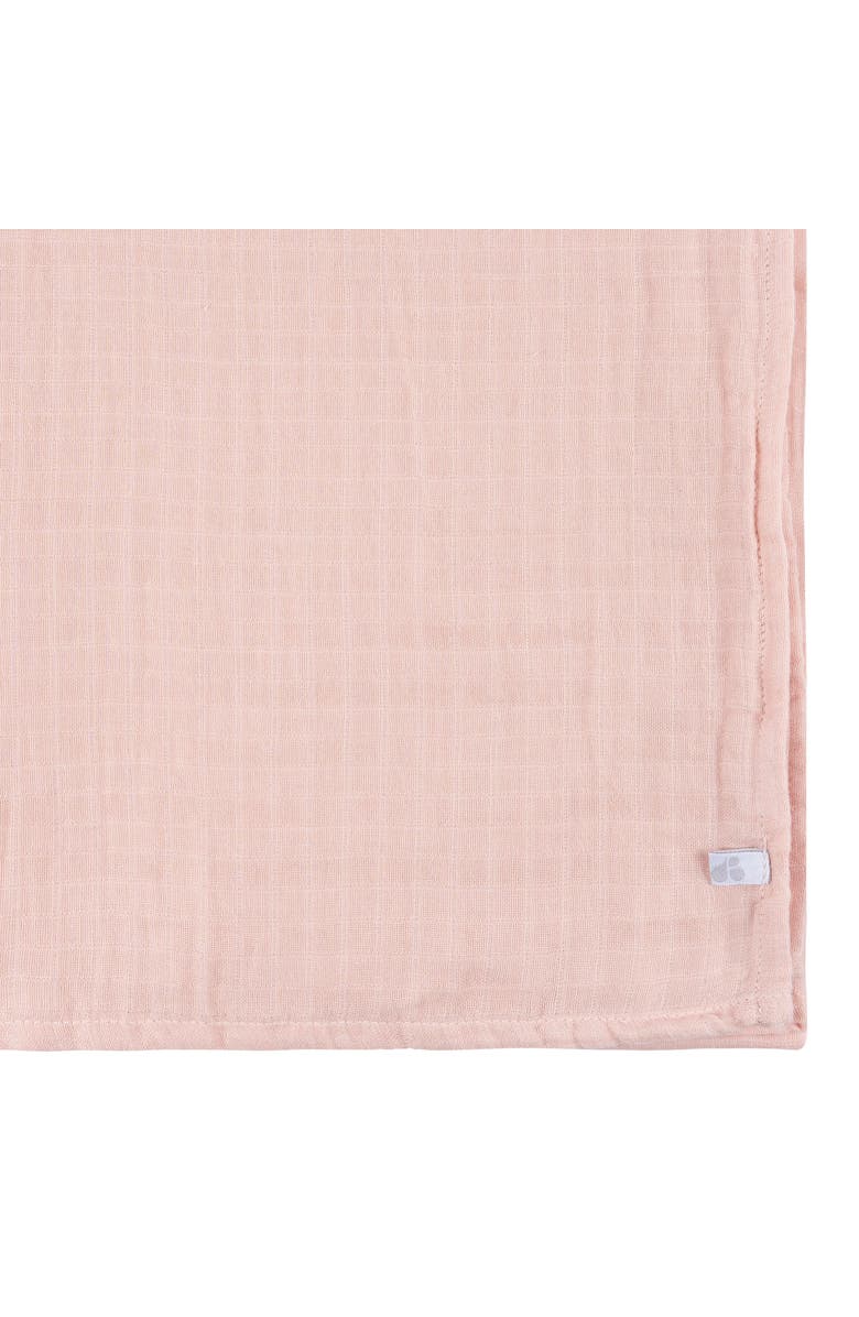 Just Born Muslin Swaddle Pink Floral Blankets 2-Pack, Alternate, color, Pink Floral