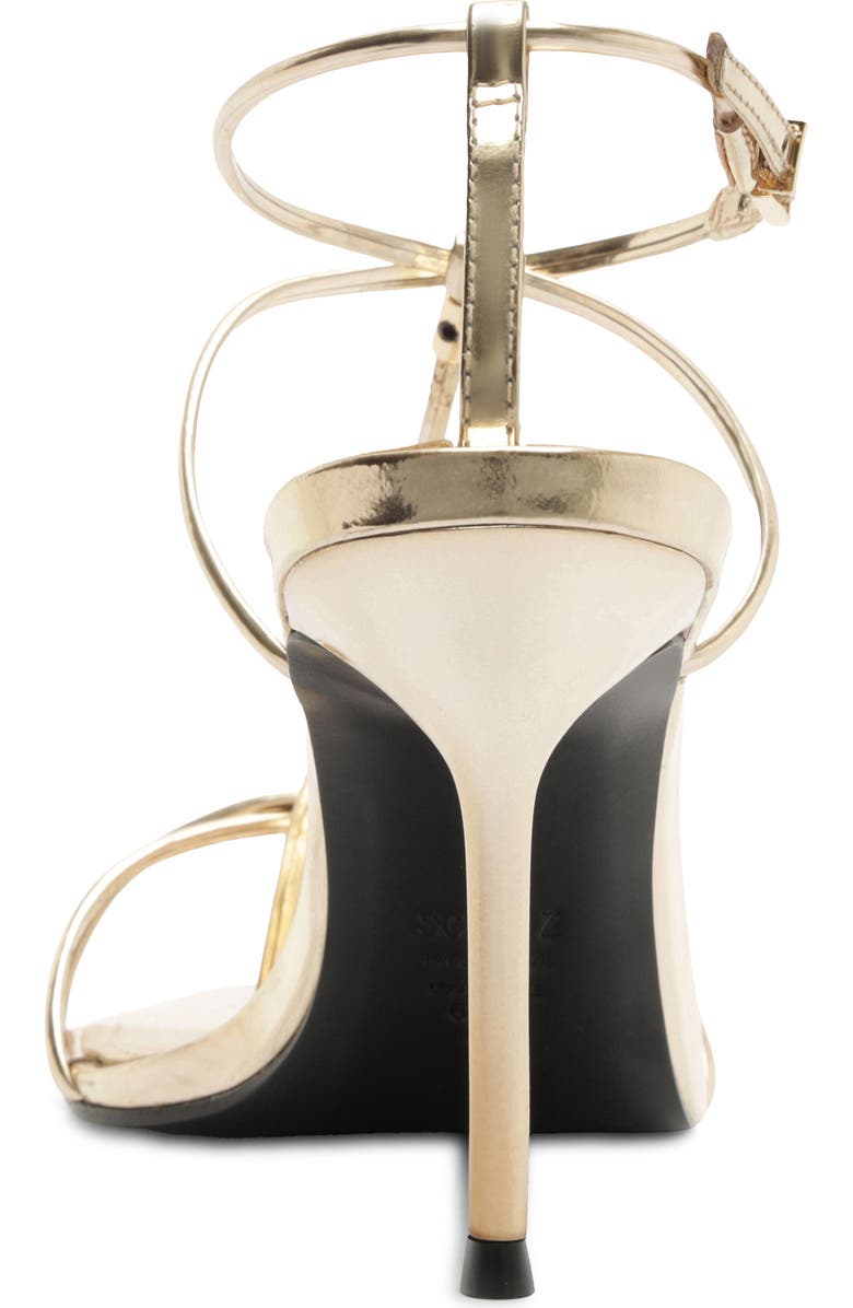 Schutz Jules Ankle Strap Sandal, Alternate, color, Platina