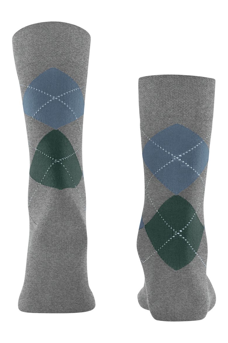 Sensitive Argyle Crew Socks, Alternate, color, LIGHT GREY